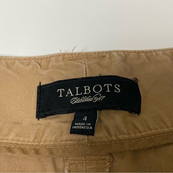 Talbots Signature Tan Chino Capri Jogger Pants Women's Size 4 - Picture 14 of 15